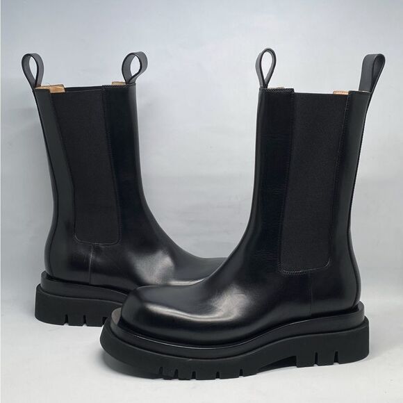 Bottega Veneta Lug Sole Leather Chelsea Boots size 39 - Picture 1 of 15